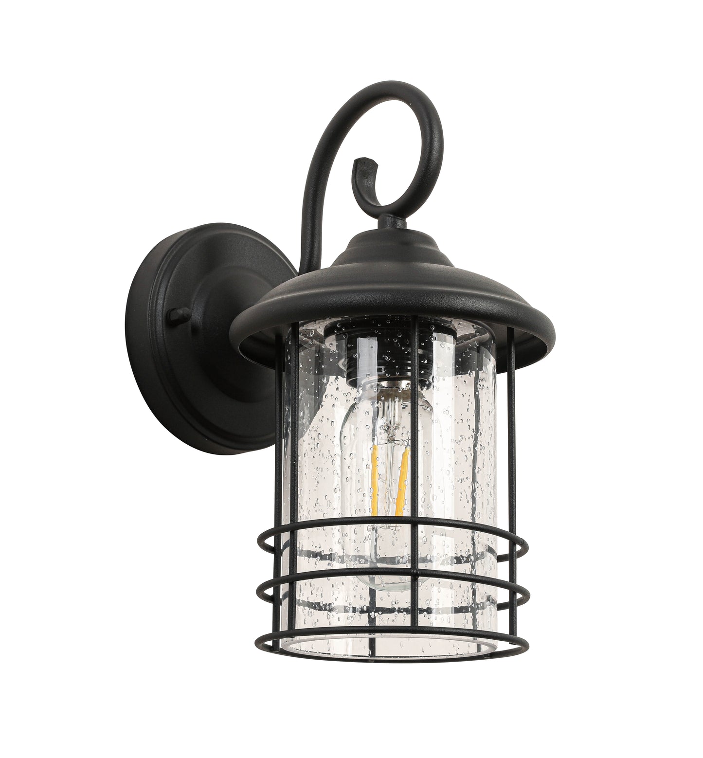 1 Waterproof Outdoor Wall Light, Outdoor Wall Light, Matte Black