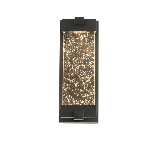 1-Light Matte Black not Motion Sensing LED Outdoor Hardwired Wall Lantern Sconce with No Bulbs Included