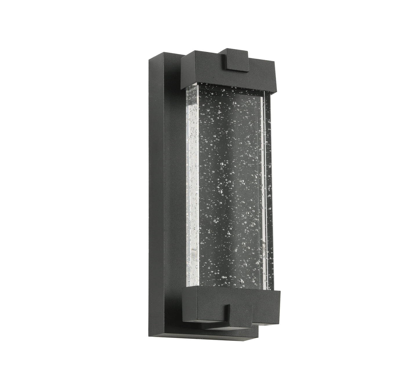 1-Light Matte Black not Motion Sensing LED Outdoor Hardwired Wall Lantern Sconce with No Bulbs Included