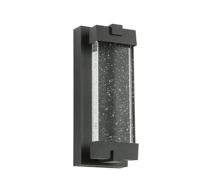 1-Light Matte Black not Motion Sensing LED Outdoor Hardwired Wall Lantern Sconce with No Bulbs Included