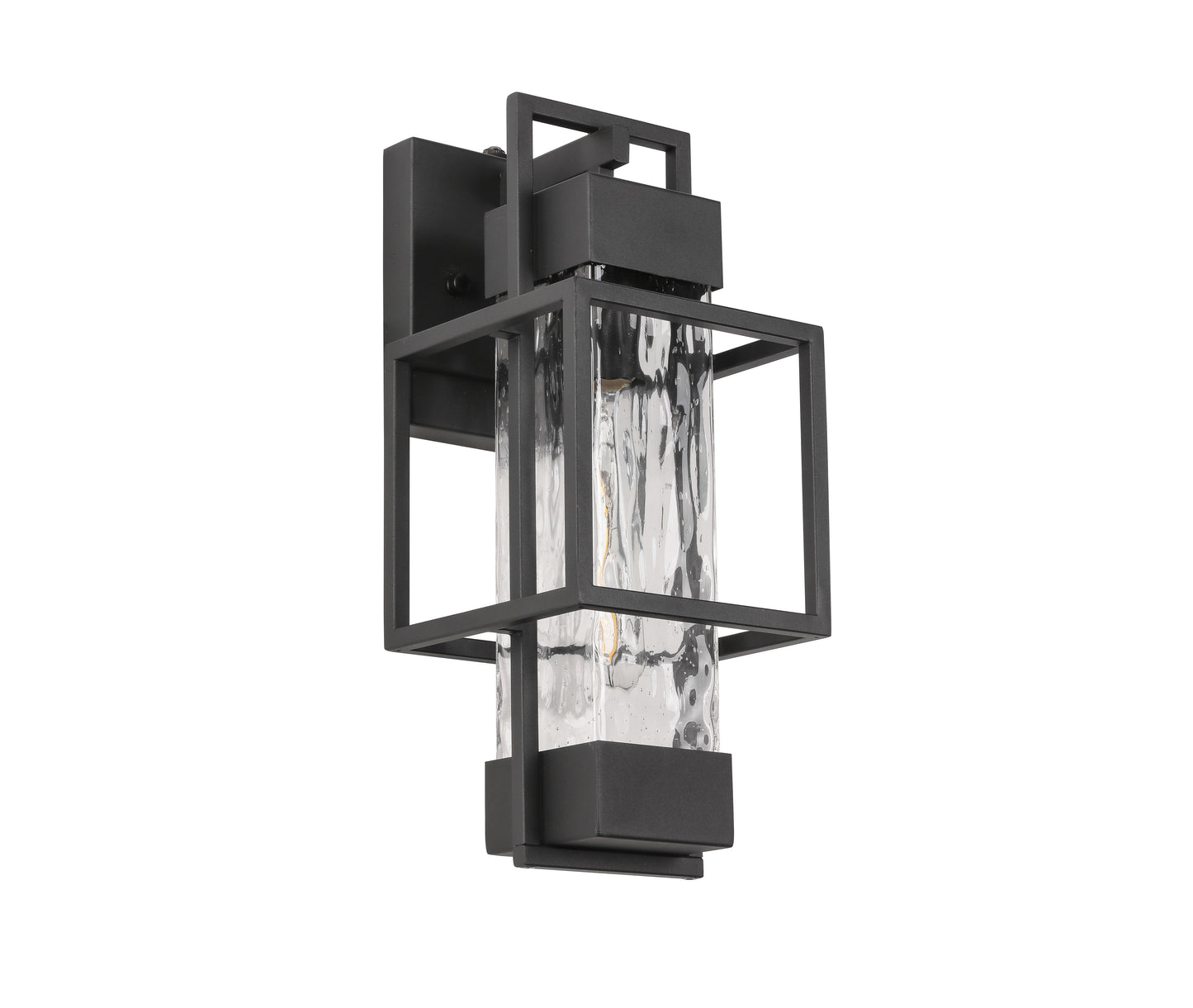 " Dusk to Dawn Outdoor Hardwired Wall Lantern Sconce with No Bulbs Included"