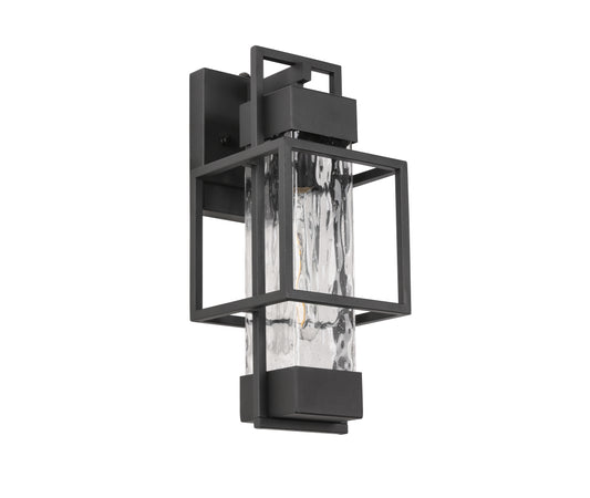 " Dusk to Dawn Outdoor Hardwired Wall Lantern Sconce with No Bulbs Included"