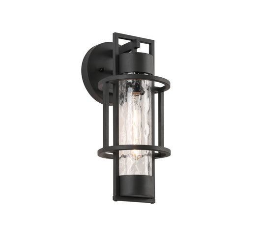" Dusk to Dawn Outdoor Hardwired Wall Lantern Sconce with No Bulbs Included"