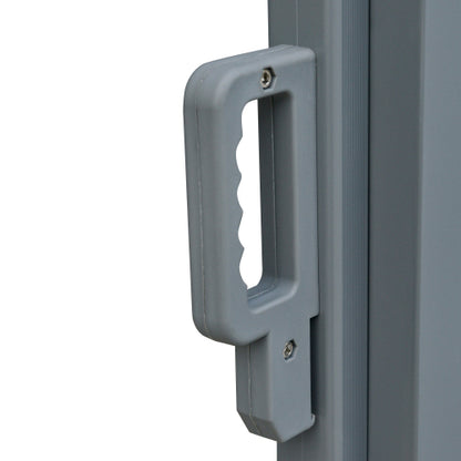 Outsunny 20' Double Retractable Patio Side Awning Garden Sun Shade with UV-Fighting Screen, Auto Pull-Back Function, & Steel Frame, Outdoor or Indoor Use, Black