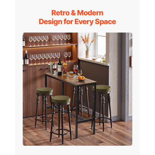 Bar Table Height Pub Table Cocktail Coffee Counter Kitchen Dining 39x16x35.5 in