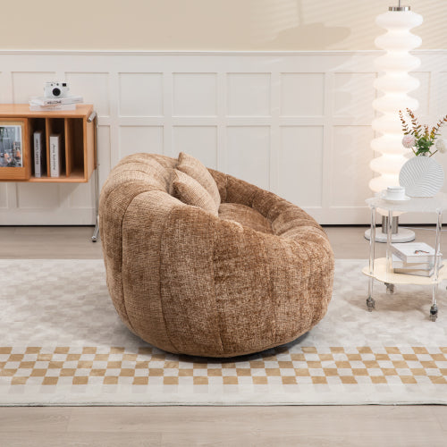 Bean Bag sofa Lazy Sofa Durable Comfort Lounger High Back Bean Bag Chair Couch for Adults and Kids, Indoor & Outdoor, Accent Floor Soft Lounge Chair (Coffee chenille)