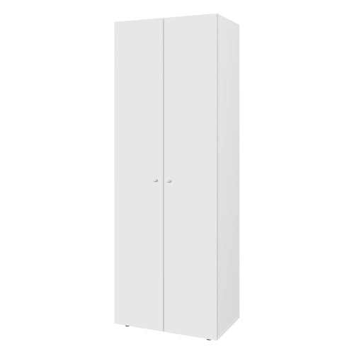 Armoire 66.9" H, 2 Doors, 4 Shelves, White - Bedroom