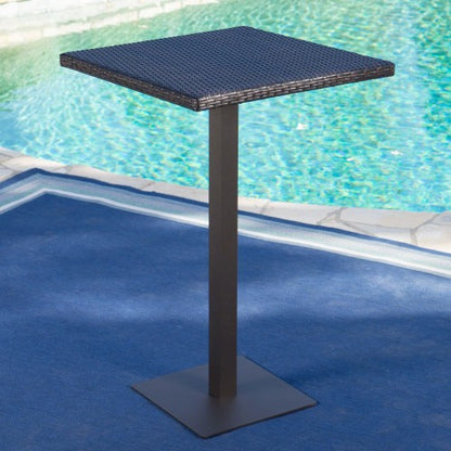 Rattan 26inch   SQUARE BAR TABLE