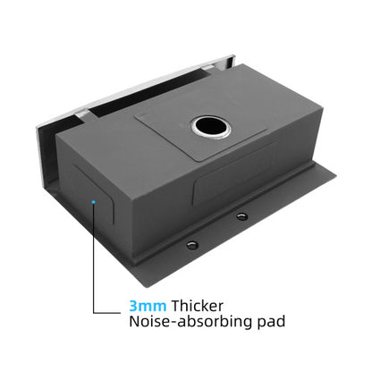 33x22x10"Farmhouse Apron Single Bowl Stainless Steel Kitchen Sink with Workstation