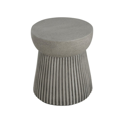 Outdoor LightWeight Concrete Side Table,Concrete Finish_N773P254300G