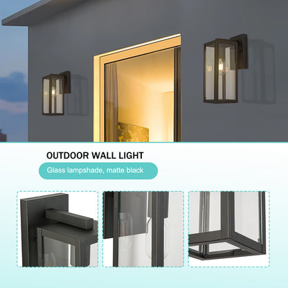 Wall Sconces 1-Light 13.75-in H Matte Black Dark Sky LED Outdoor Wall Light