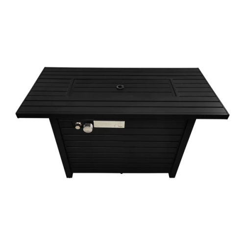 24  H Steel Propane Outdoor Fire Pit Table With Lid - CM-1124