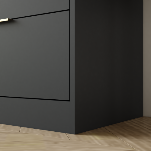 Black 9 Drawer Dresser, 63" Large Deep Chest of Drawers, Wooden Dresser Storage Cabinet with 9 Drawers for Bedroom, Long Dressers for Living Room, Hallway
