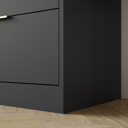 Black 9 Drawer Dresser, 63" Large Deep Chest of Drawers, Wooden Dresser Storage Cabinet with 9 Drawers for Bedroom, Long Dressers for Living Room, Hallway