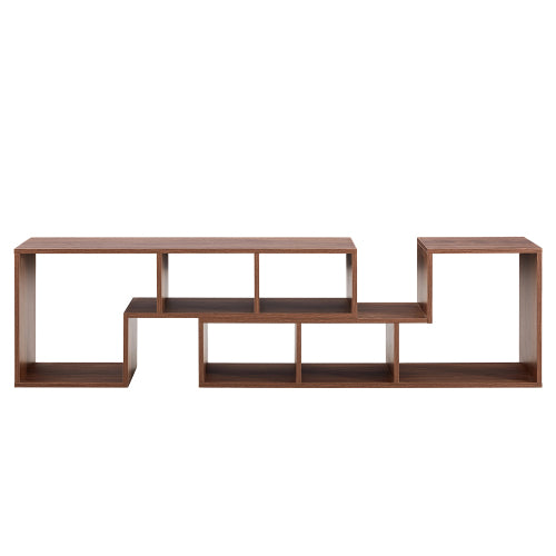 2-Piece L-Shaped Free Combination Cube TV Stand Adjustable Length 45-80 Inch TV Gaming Storage Shelf
