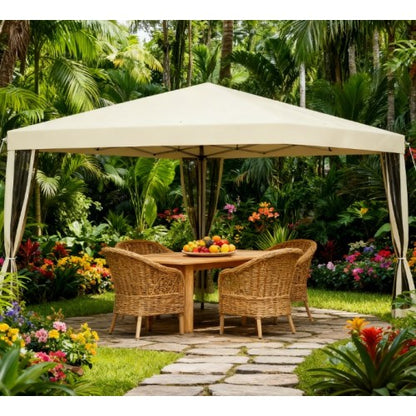 Screen House Room,Pop Up Canopy Tent with Netting,Instant Gazebo,with Carry Bag,Height Adjustable