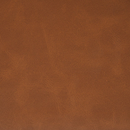 PU Leather Ottoman with Tufted Design and Solid Wood Legs