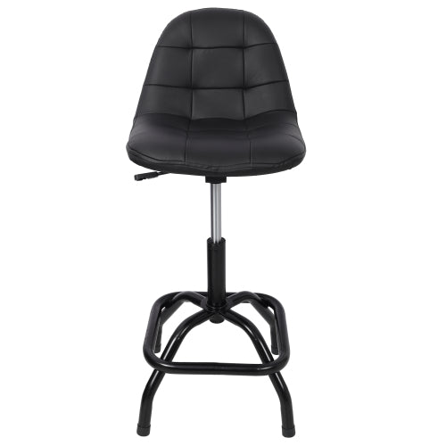 360° Swivel Adjustable Height Bar Stool with High Back Support, Modern Counter Stool for Bar, Shop, Kitchen