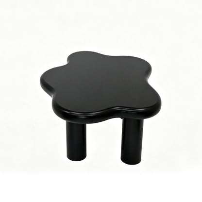 40 Inch Black Cloud Coffee Table Modern Irregular MDF Living Room Center Table