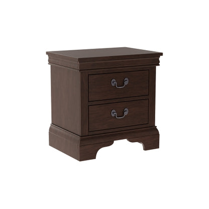 22inch x 16inch x 22.7inch Classic Wooden Nightstand-Cherry