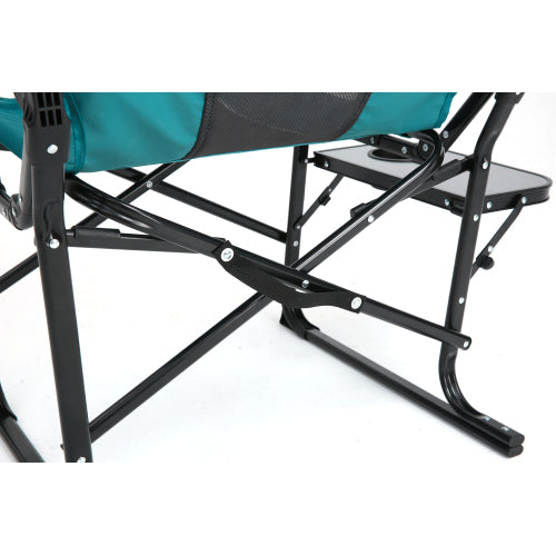 Camping Directors Chair, Heavy Duty,Oversized Portable Folding Chair with Side Table, Pocket for Beach, Fishing,Trip,Picnic,Lawn Blue