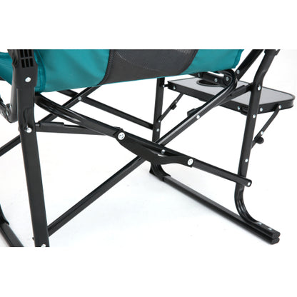 Camping Directors Chair, Heavy Duty,Oversized Portable Folding Chair with Side Table, Pocket for Beach, Fishing,Trip,Picnic,Lawn Blue