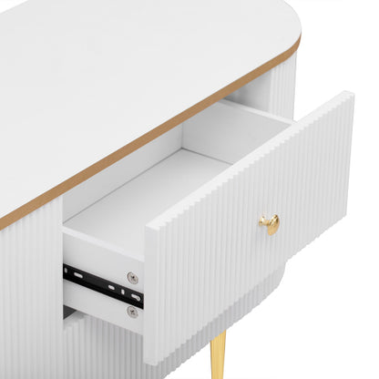 Modern 71 inch TV Stand with 4 Drawers, Cabinet and Cable Management