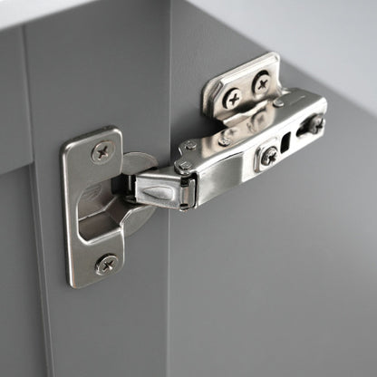 36 inch Shaker Style Free-Standing Bathroom Vanity Cabinet with Ceramic Sink, 4 Soft-close Drawers and 2 Soft-close doors