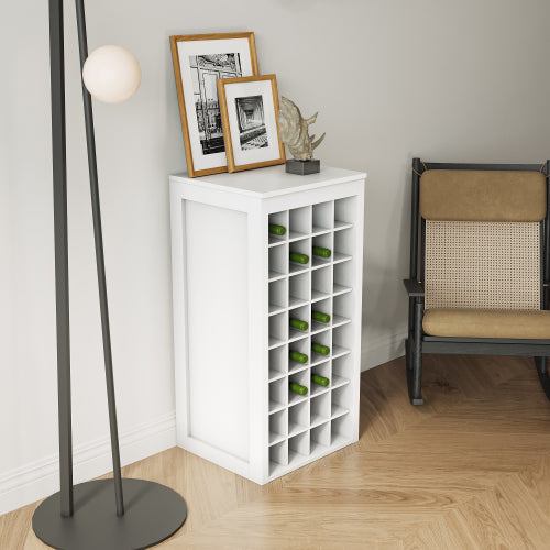 WHITE color modular 32  wine bar cabinet Buffet Cabinet