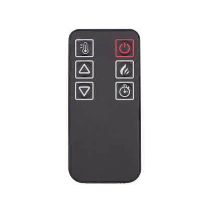 Electric Fireplace Insert 18" 1400W 120V ,Equipped with remote control, ultra thin heater with log set & realistic flame - BLACK