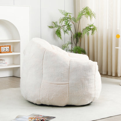 Armrest High-Density Foam Bean Bag Chair for Adults, Removable Cover