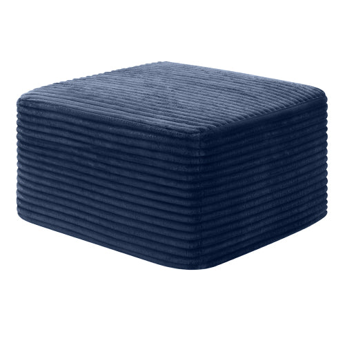 37.5 inch Corduroy Square Ottoman with Soft Padded Seat