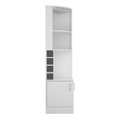 Seattle Bar Cabinet, Eight Bottle Cubbies, Two Large Open Shelves