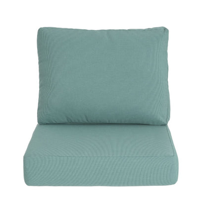 Noah Outdoor Club Chair Cushion Set, Seat Cushion and Back Cushion, Teal