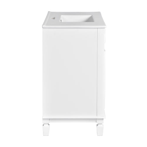 36'' Bathroom Vanity with Top Sink, Modern Bathroom Storage Cabinet with 2 Soft Closing Doors and 2 Drawers, Single Sink Bathroom Vanity