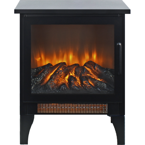 17 inch Freestanding Electric Fireplace Stove heater with 3D Flame effect