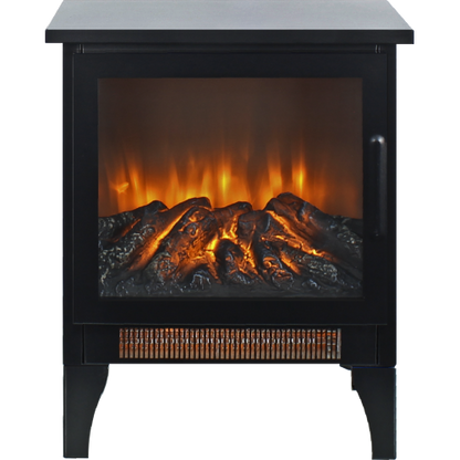 17 inch Freestanding Electric Fireplace Stove heater with 3D Flame effect