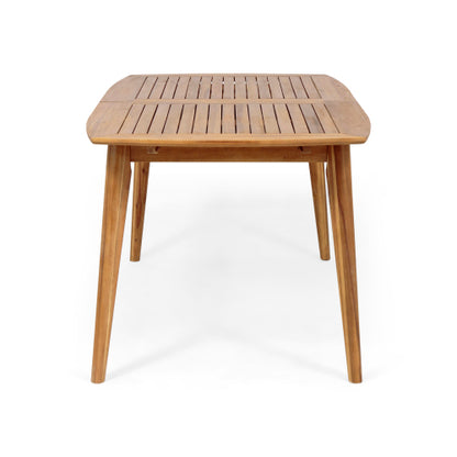 Outdoor Acacia Wood Expandable Dining Table, Teak