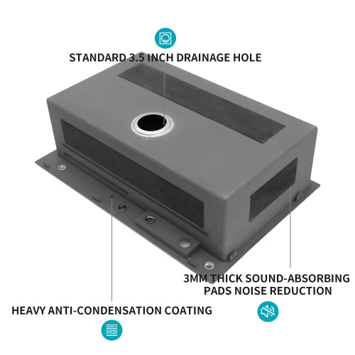 33" Drop in Waterfall Kitchen Sink - 33*22*10 inch Single Bowl 16 Gauge Stainless Steel Ledge Workstation Kitchen Sinks with Pull-Down Faucet & Cup Washer