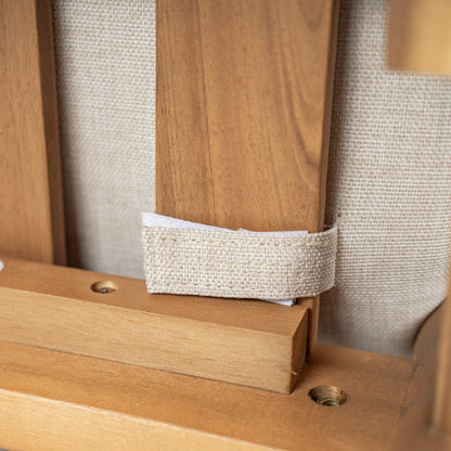 Terassi Outdoor Acacia Wood Lounge Chair, Set of 2