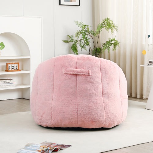 Armrest High-Density Foam Bean Bag Chair with Removable Cover for Adults