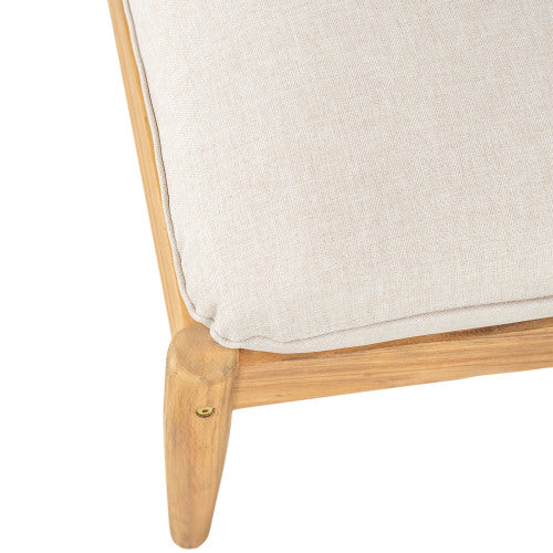 Terassi Outdoor Acacia Wood Lounge Set with Chair, Ottoman