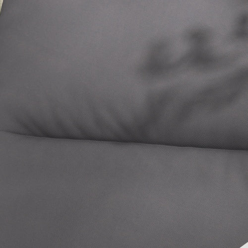 Outsunny 2 Piece  Chair Cushions, 59 x 20.5 x 2 inch Outdoor Chair Cushions for Fire Pit Chairs with Seat, Back, Ties, Water Repellent Replacement Patio Seat Pads, Gray