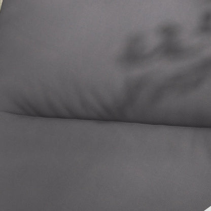 Outsunny 2 Piece  Chair Cushions, 59 x 20.5 x 2 inch Outdoor Chair Cushions for Fire Pit Chairs with Seat, Back, Ties, Water Repellent Replacement Patio Seat Pads, Gray