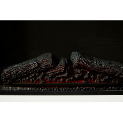 Corner fireplace cabinet for living room or bedroom with 23-inch fireplace inset heater for perfect ambiance