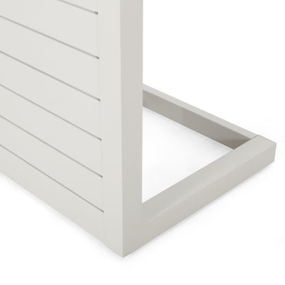 outdoor table C-SHAPED TABLE WHITE