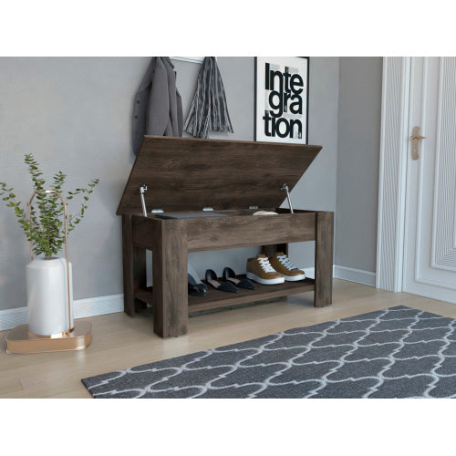 Bench, Liftable Top And Lower Panel