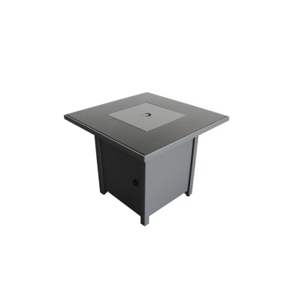 25 H x 30 W Steel Outdoor Fire Pit Table with Lid