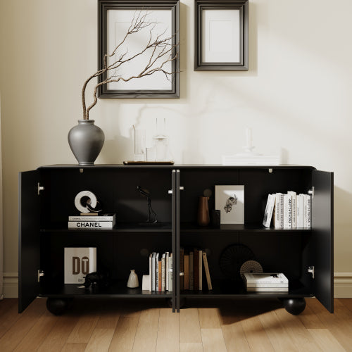 Modern Honeycomb Textured Sideboard Buffet Cabinet
