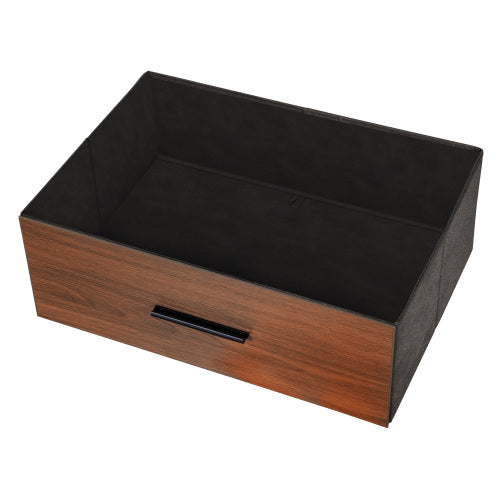 6-Drawer Dresser with Large Fabric Drawers, Walnut